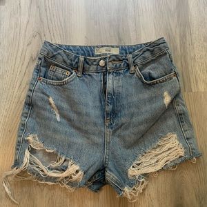 top shop mom jean shorts